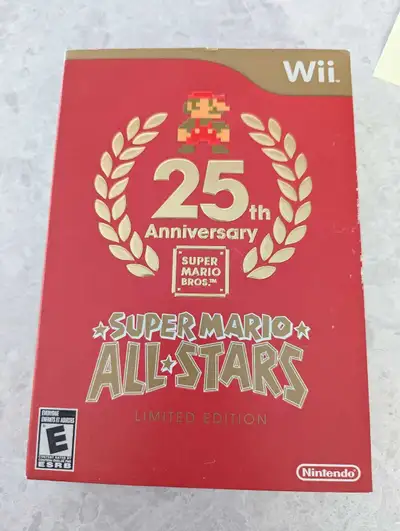 25th Anniversary Super Mario Bros All Stars Wii Game, View more
