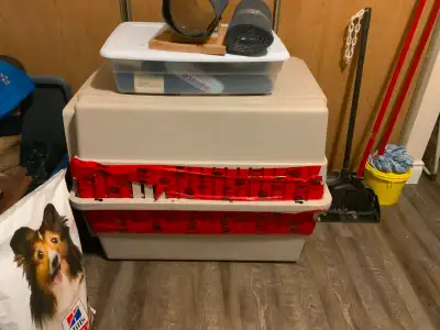 Extra large dog crate….no door. Great for outdoor shelter on farms, backyards or wherever a pet coul...