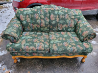 Green Floral Couch