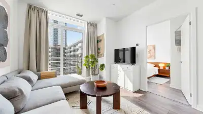 PRICE DROP! Freshly painted, this bright 2-bedroom suite offers a well-designed layout with large wi...