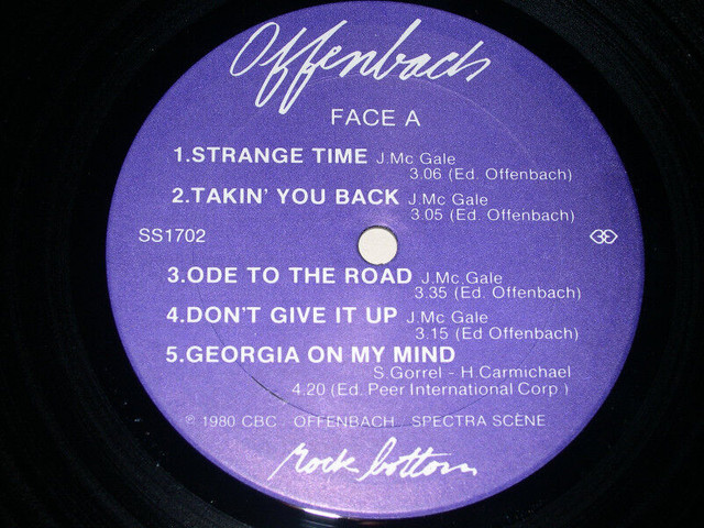 Offenbach - Rock Bottom (1980) LP (original) dans CD, DVD et Blu-ray  à Ville de Montréal - Image 3