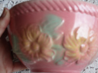 Vintage Hull Sunglow Pink Floral Mixing Bowl