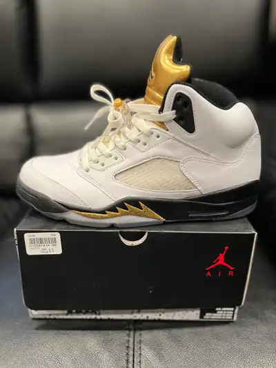 Air Jordan 5 Retro • Gold Medal / Olympic • size 9.5, View more