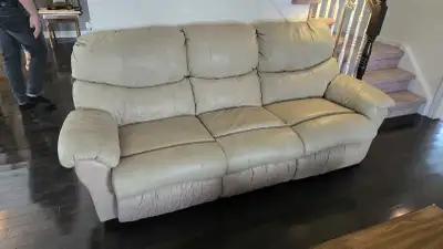 Reclining Leather Sofa, View more