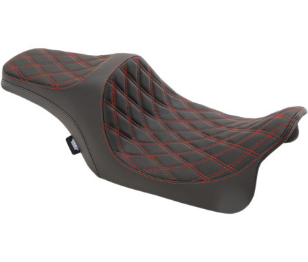 Drag  SEATS  08-19 FLHT PRED III SEAT W/RED THREAD | 0801-1116 | in Motorcycle Parts & Accessories in Strathcona County