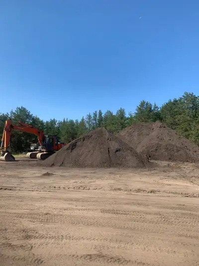 Screened Topsoil Screened Manure Topsoil/Manure Blend Delivery available in Prince Albert, Lakeland...
