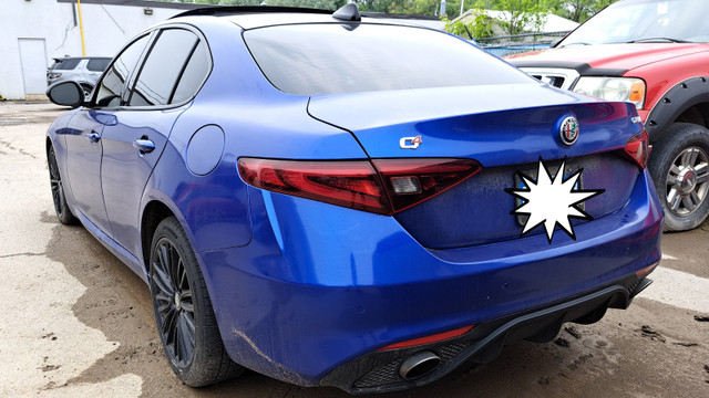 2017 Alfa Romeo Giulia TI Lusso AWD (NEEDS NEW ENGINE) in Cars & Trucks in Markham / York Region - Image 4