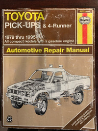 1979-95 Toyota Pickup and 4Runner Haynes Service Manual $20