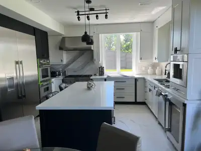 Spacious and gorgeous basement room for rent for a female Access to shared living room, kitchen, bat...