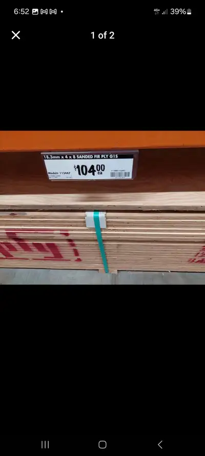 3/4" Birch furniture grade Plywood.New, View more