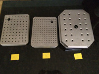 Stainless Steel Drain Plates for Standard 1/2 Pan Inserts