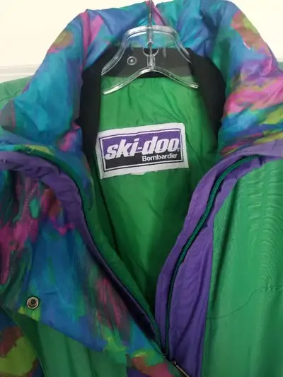 I'm selling a used Ski-Doo Mono Suit, perfect for staying warm on the slopes, snowmobile trails ice...