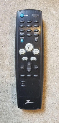 Zenith TV/VCR Remote Control Used in Good Condition