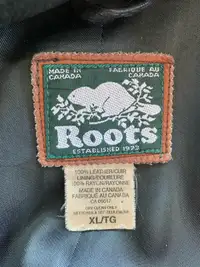 Roots men’s leather jacket