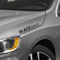 Blacklisted Windshield Sticker Banner Vinyl Decal Car Bumper