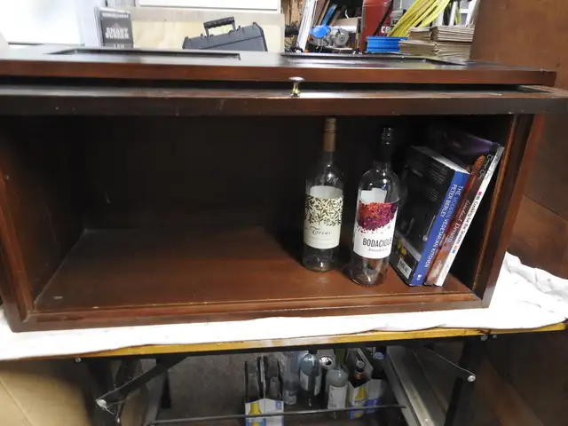 Antique  barrister bookcase repurposed table/counter top display in Storage & Organization in Hamilton - Image 4
