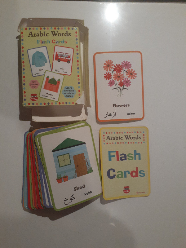 Arabic Words Flash Cards Learning in Children & Young Adult in Oakville / Halton Region