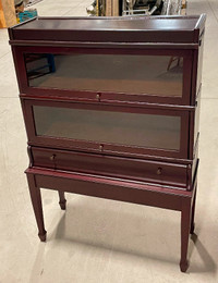 Antique “Macey” Barrister Two Tier Mahogany Bookcase (c. 1930)