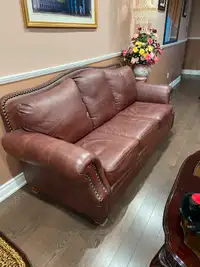 3 PIECE LEATHER SOFA FOR SALE
