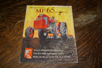 Massey Ferguson 65 Tractor Diesel and Gasoline  Sales Brochure