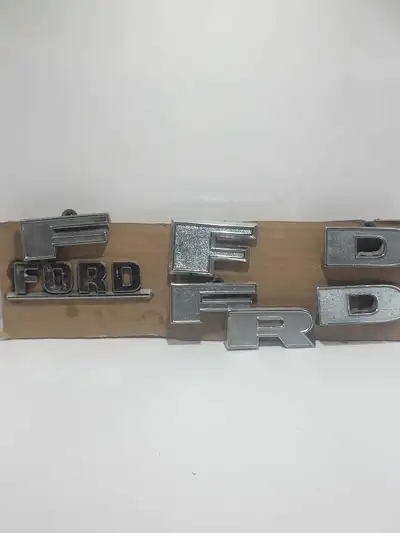 Here are some vintage Ford letters, perfect for restoring your classic Ford vehicle or adding a retr...
