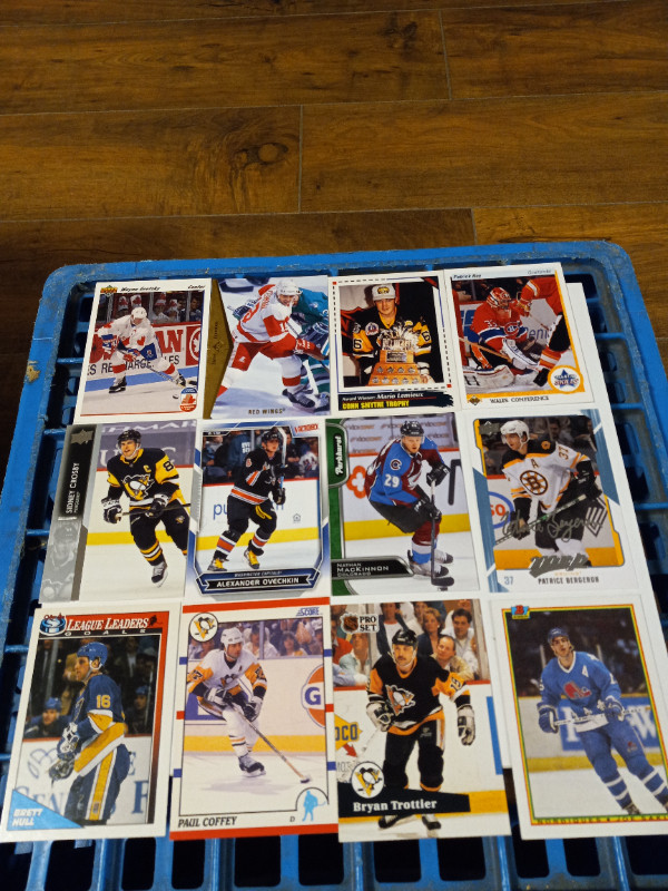 Hockey Cards Hall of Famers Gretzky,Lemieux,Yzerman lot of 105 in Arts & Collectibles in Trenton