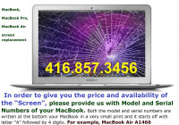 MacBook, MacBook Pro, MacBook Air screen repair and replacement!