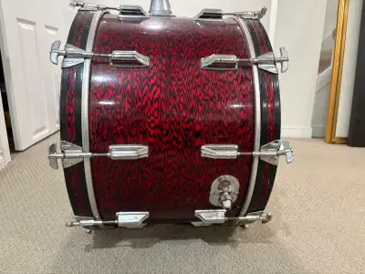Vintage 1961 Rogers ‘Holiday’ Kick Drum - Red Onyx!, View more