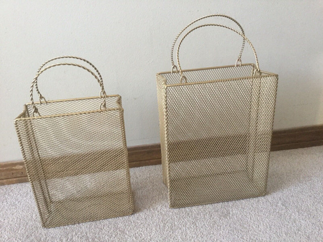 Two metal baskets in Home Décor & Accents in Regina