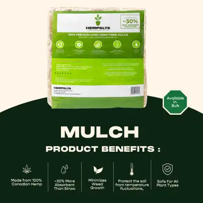 Premium Hemp Garden Mulch- 50% off Weathered Bags