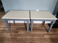 Freshly painted set of 2 SIDE TABLES (selling together)
