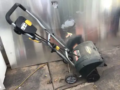 Yardworks 10A Electric Snowthrower, 16-in -good working order, View more