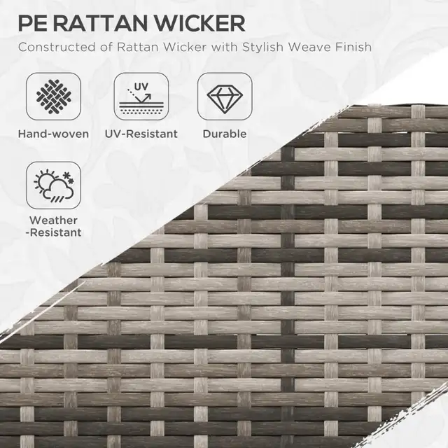  4pc Rattan Wicker Outdoor Conversation Furniture Set w/ C in Couches & Futons in Markham / York Region - Image 4
