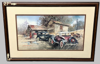 Classic Beauties – William Biddle framed & signed + Vintage Tin