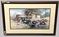 Classic Beauties – William Biddle framed & signed + Vintage Tin