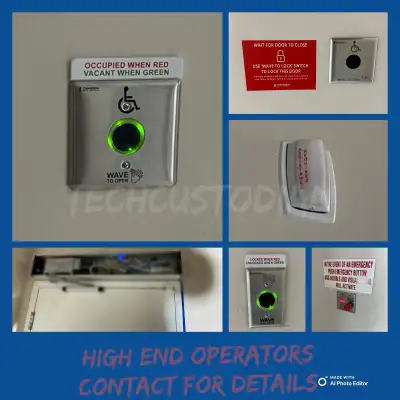 We provide all types of automation for Handicap washroom door operator, Automatic door opener, Barri...
