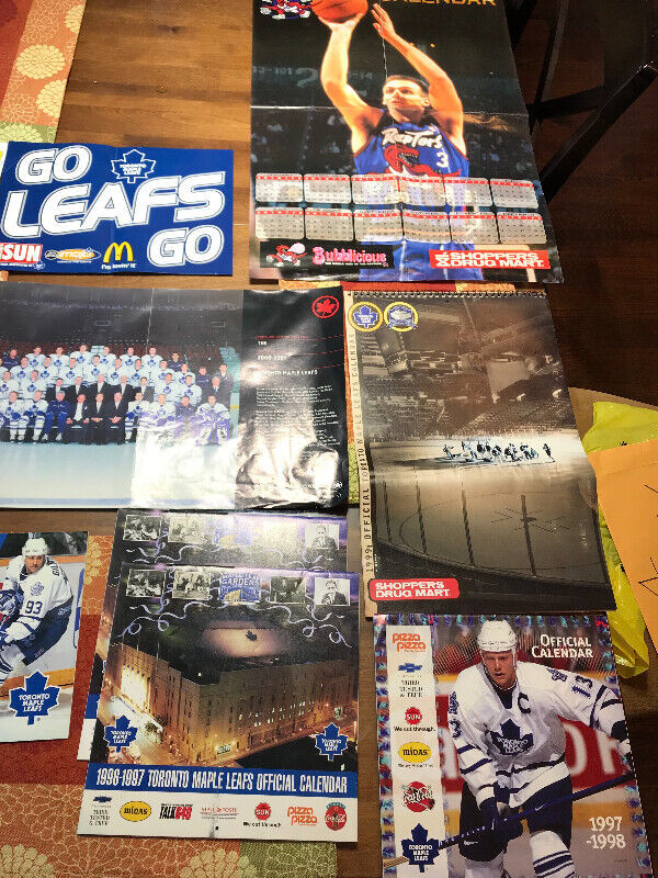 10 VINTAGE TORONTO MAPLE LEAFS OFFICIAL CALENDARS in Arts & Collectibles in Mississauga / Peel Region - Image 3