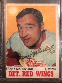 Frank Mahovlich Autograph Card 