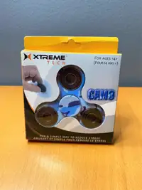 Xtreme Tech Fidget Spinner - Camo Blue - NEW