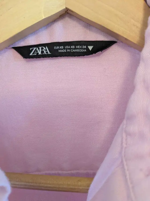Zara Linen Shirt in Women's - Tops & Outerwear in Kitchener / Waterloo - Image 3