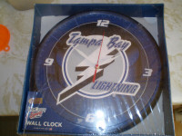 NHL Tampa Bay Lightening Quartz Wall Clock - New - Licensed