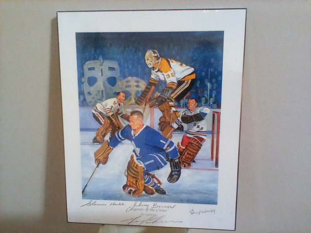 Hockey Print Lithograph By W. Burden in Arts & Collectibles in Oakville / Halton Region - Image 2