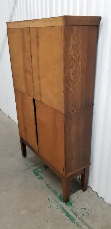 Danner antique oak sliding door stacking bookcase 2 stack 4 part in Bookcases & Shelving Units in Ottawa - Image 10