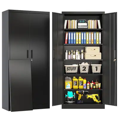 BESFUR Metal Storage Cabinet, 71" H Locking Storage Cabinet , View more