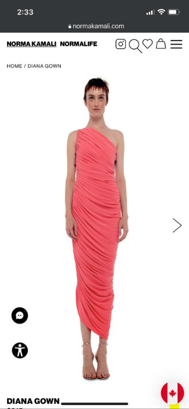 Norma Kamali Diana Gown Dress, new with tags, papaya colour in Wedding in London - Image 3