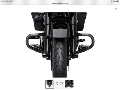 This chopped engine guard is from my 2023 Street Glide Special. I replaced it with a full size guard...