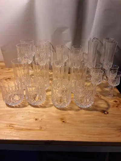 20 piece set of Cristal D'arques Paris Longchamp crystal stemwar, View more