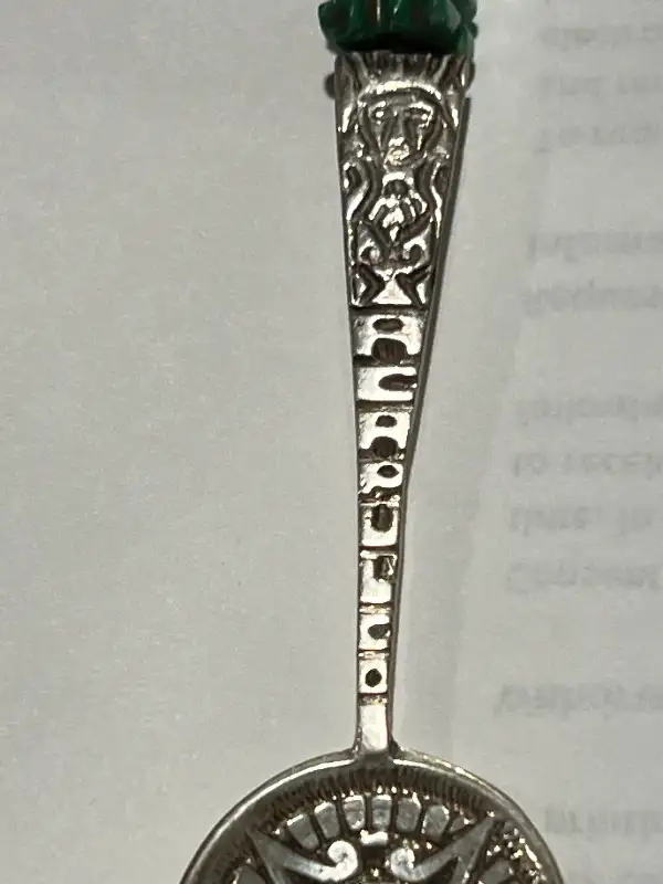 SILVER STERLING ACAPULCO SOUVENIR SPOON 4" JADE CARVED STONE in Arts & Collectibles in Longueuil / South Shore - Image 5