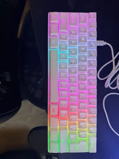 G61 60% RGB Membrane Gaming Keyboard, View more