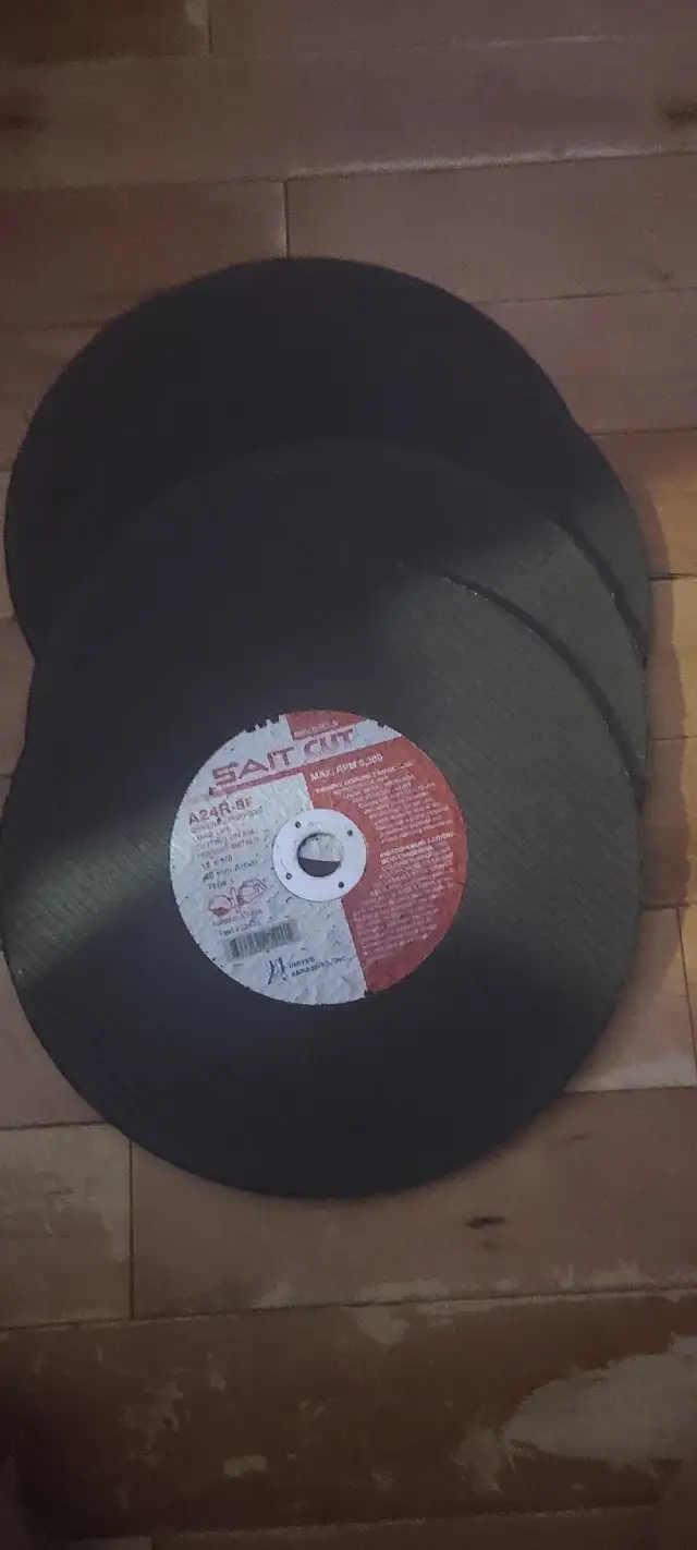 Sait 12" x 1/8" x 20mm Cutting Discs A24R-BF for Metal 